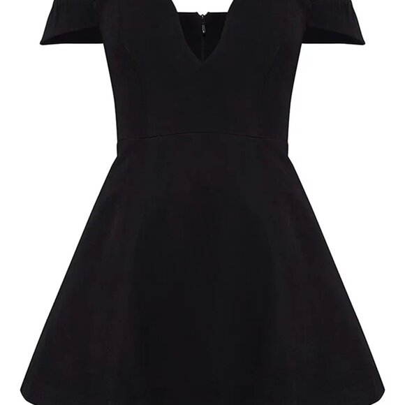 PLT Premium Black Wired Bardot Shift Dress — Brand New! ✨ - Picture 5 of 11